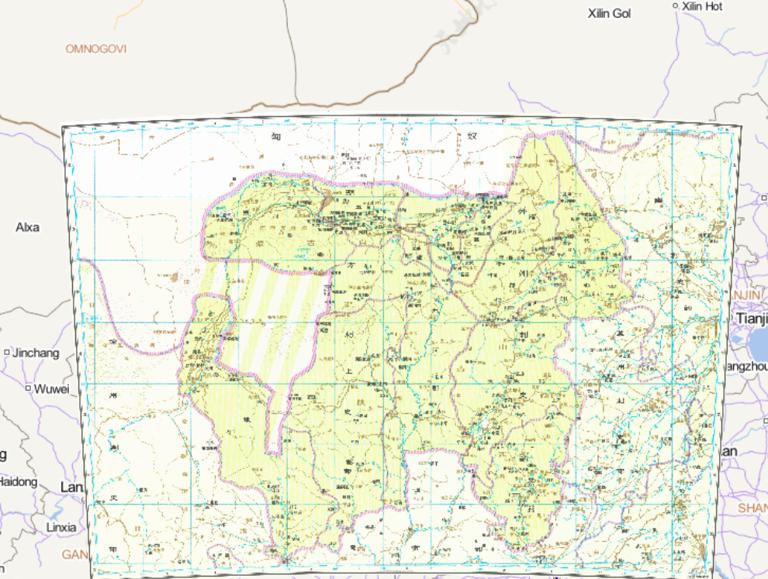 中国西汉时期并州、朔方刺史部在线历史地图