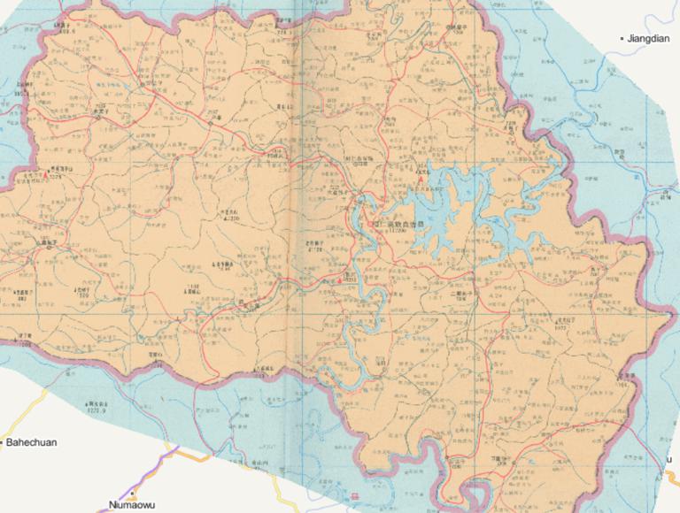 辽宁省本溪市桓仁满族自治县1995年地图