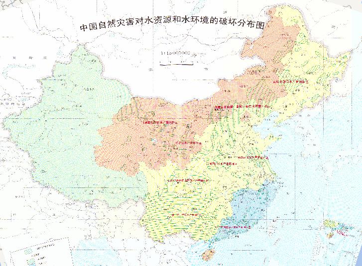 中国自然灾害对水资源和水环境的破坏分布在线地图