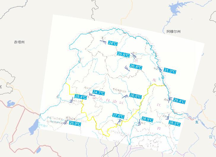 2010年6月28日中国大兴安岭森林火灾气象条件在线地图