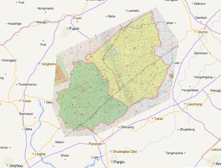 辽宁省锦州市北宁市黑山县1995年地图
