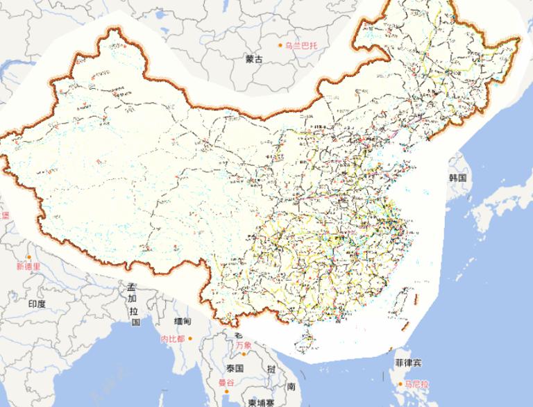 2010年中国铁路、航空、内陆水运在线地图