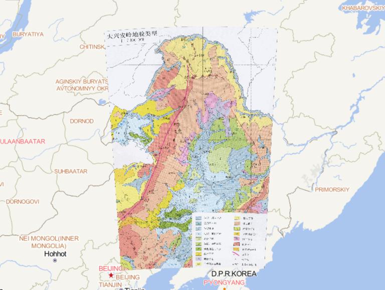 中国大兴安岭地貌类型在线地图