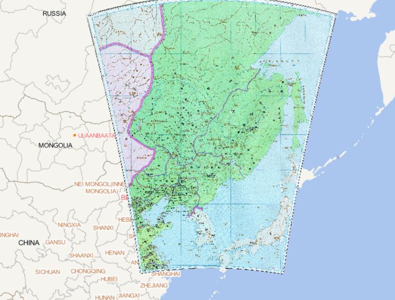 中国唐朝时期河北道北部历史地图