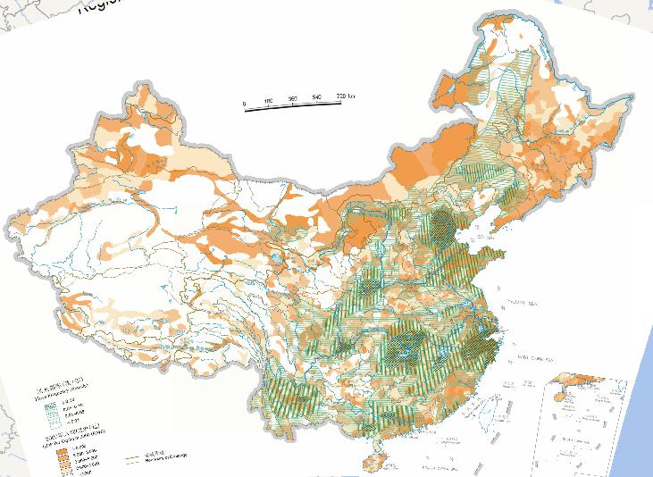 中国高频度水灾区历史地图（公元前500年至公元1980年）