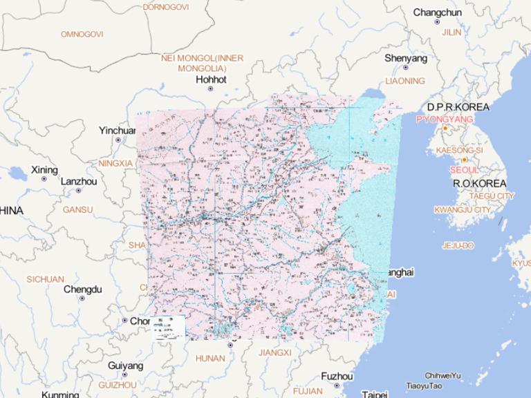 741年中国唐代大运河和黄河长江中下游地区在线历史地图