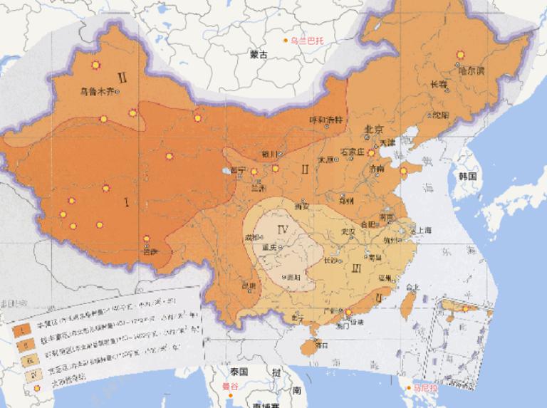 中国太阳能分布在线地图