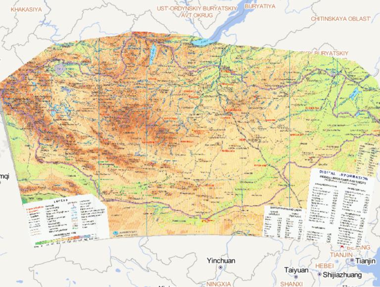蒙古国自然在线地图