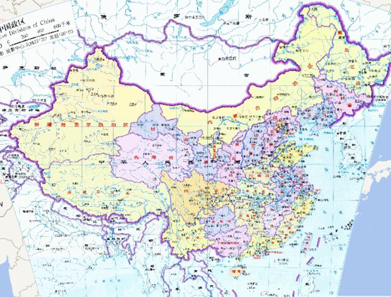 中国政区在线地图（1:20万）