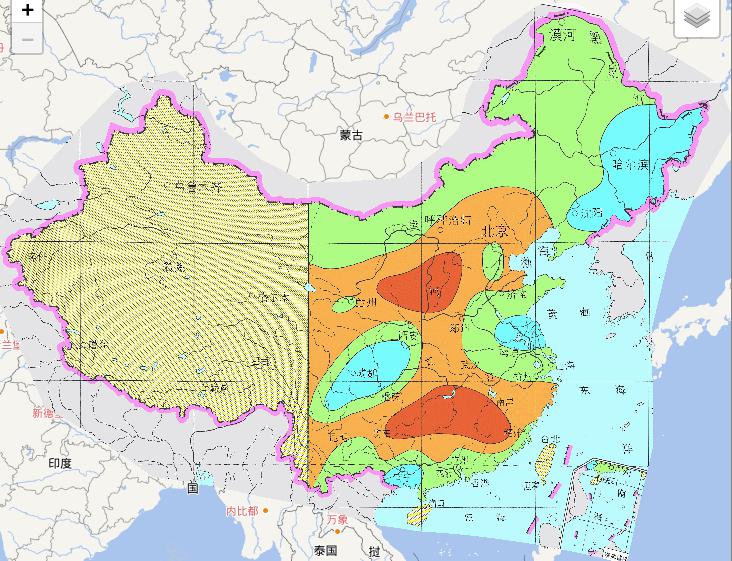 中国近500年旱涝灾害全国少雨干旱型在线地图