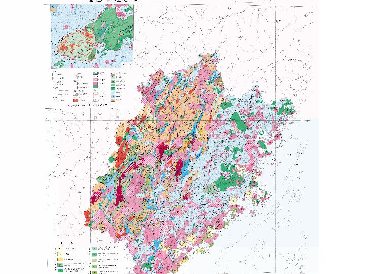 中国福建省地质在线地图