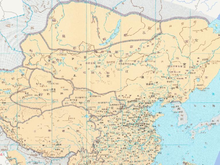 1111年中国北宋、辽、西夏、大理等并立形势的在线历史地图