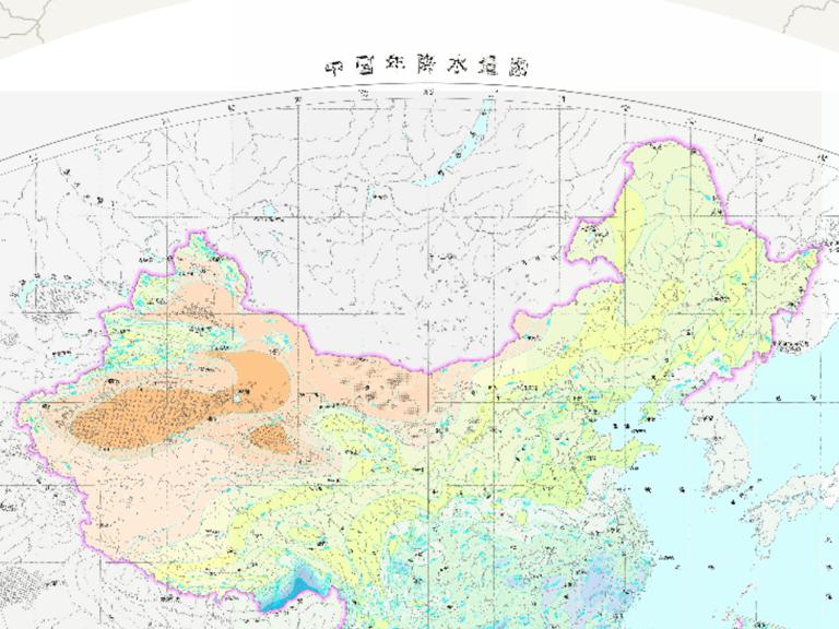 中国年降水量在线地图
