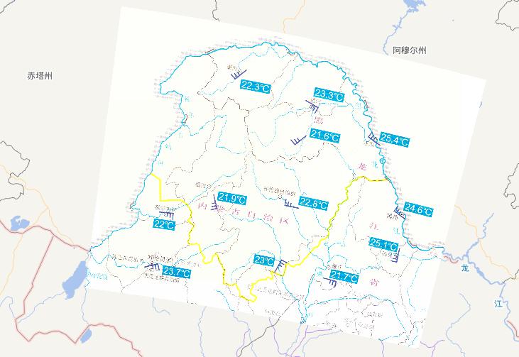 2010年7月1日中国大兴安岭森林火灾气象条件在线地图