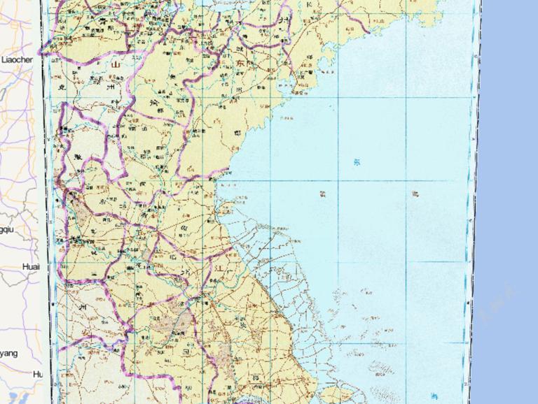中国西晋时期青州、徐州历史地图