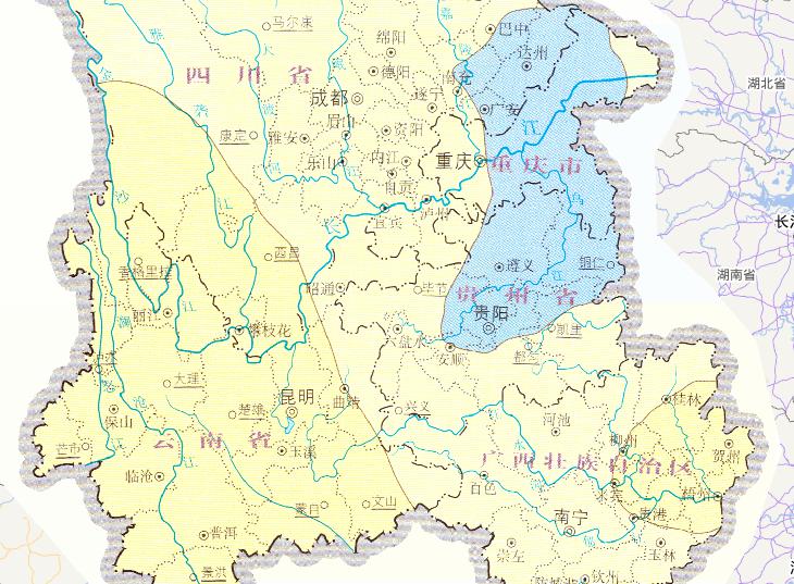 2009年11月中国西南旱灾水文气象干旱过程在线地图