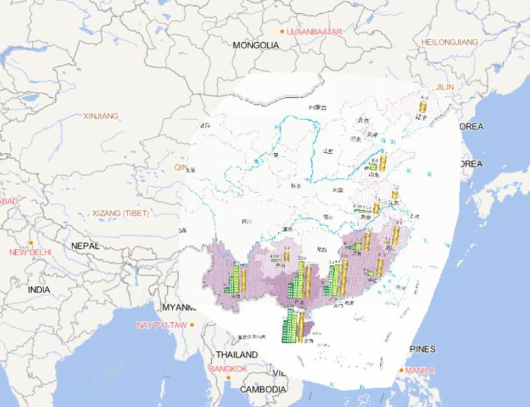 2014年中国台风灾害房屋倒损和经济损失情况在线地图