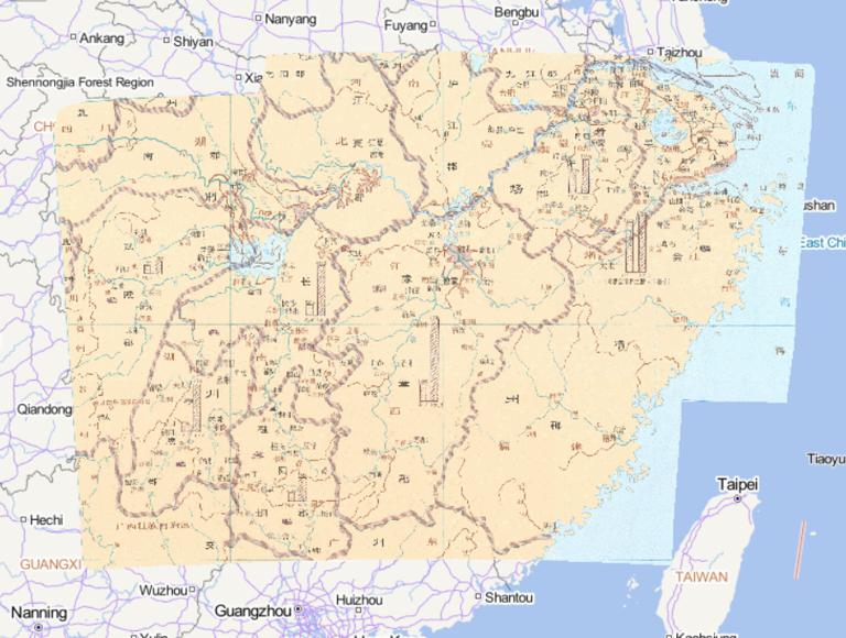 140年中国东汉时期江南开发在线历史地图