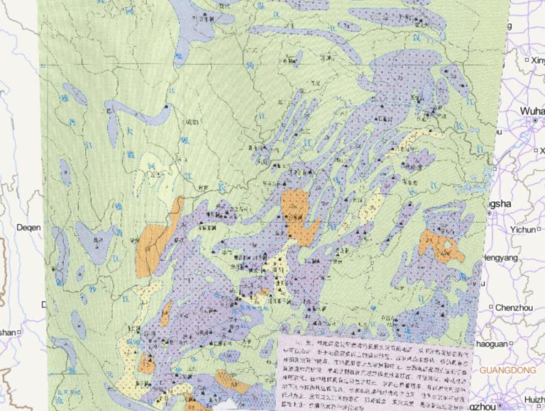 华中地区西部岩溶地貌在线地图