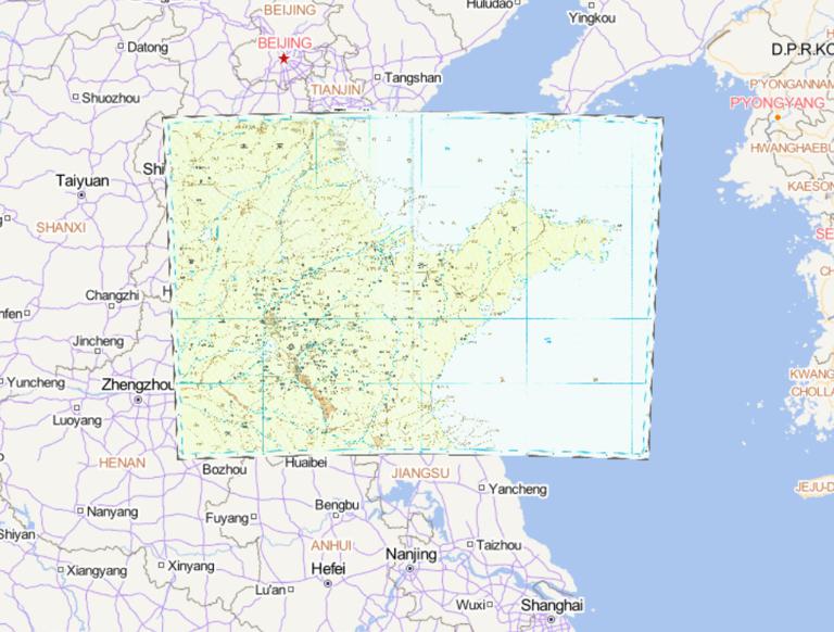 中国春秋时期齐国、鲁国历史地图