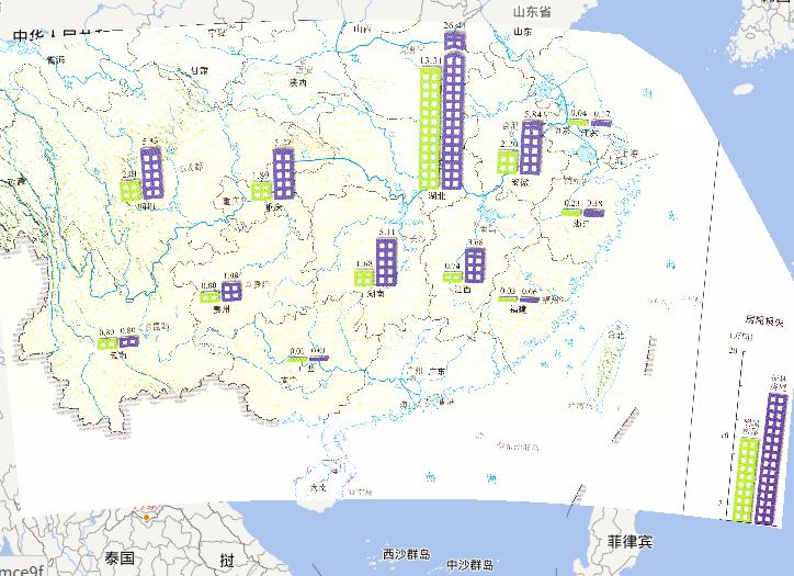 2010年7月1日-8日中国南方洪涝灾害房屋损失在线地图