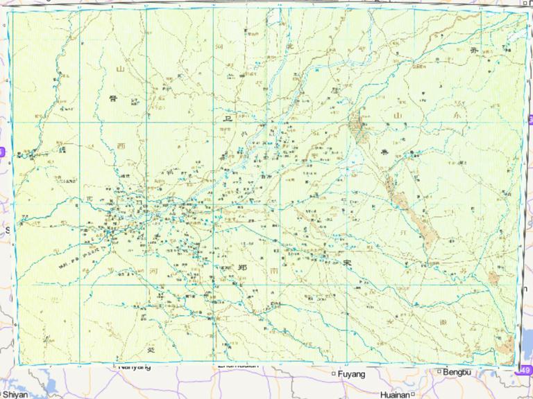中国春秋时期郑国、宋国、卫国历史地图