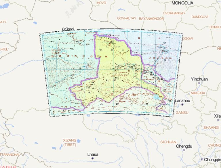 中国明朝时期哈密等卫历史地图