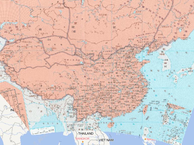 1582年中国明代中期形势在线历史地图