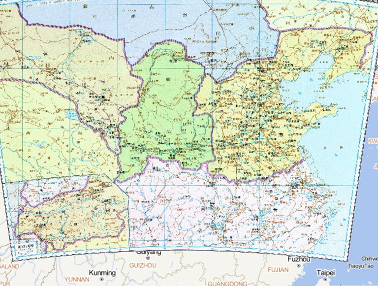 中国十六国时期前凉、前秦、前燕、代历史地图