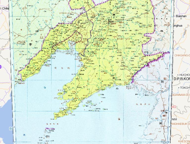 中国清朝时期盛京（奉天）历史地图