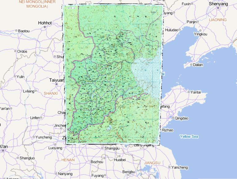 中国唐朝时期河北道南部历史地图