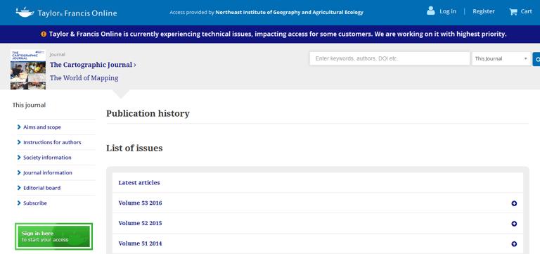 地图学杂志