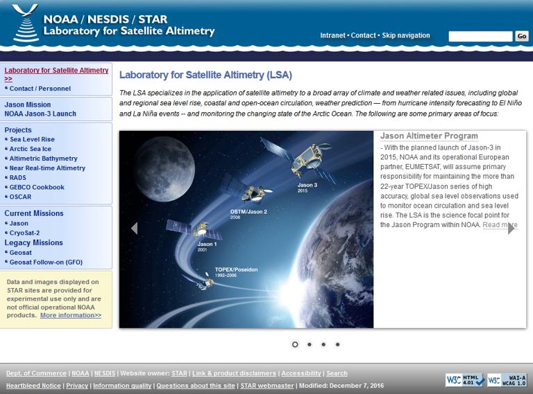 NOAA/NESDIS/STAR卫星测高实验室文档