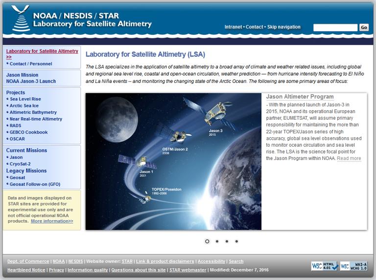 NOAA/NESDIS/STAR卫星测高实验室文档