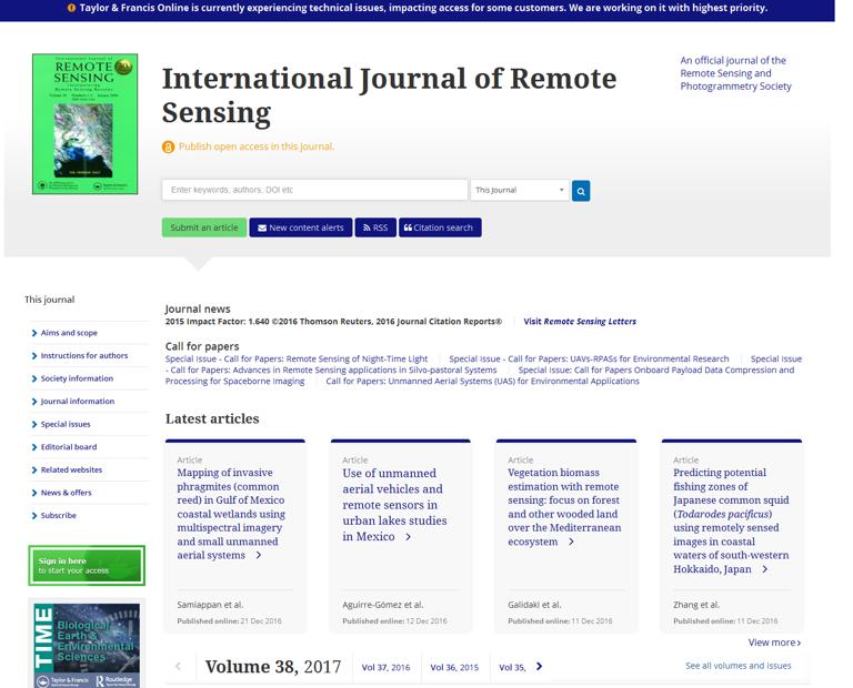 国际遥感学报（SCI）