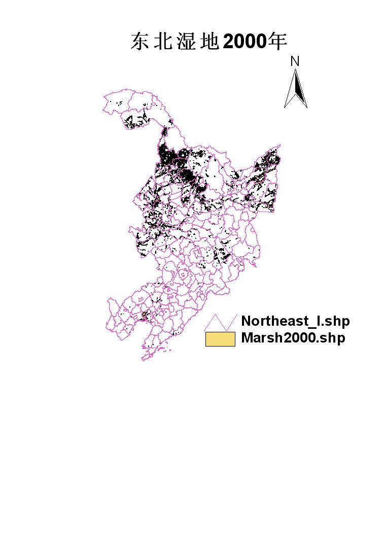 东北地区1：10万湿地资源数据（2000年）