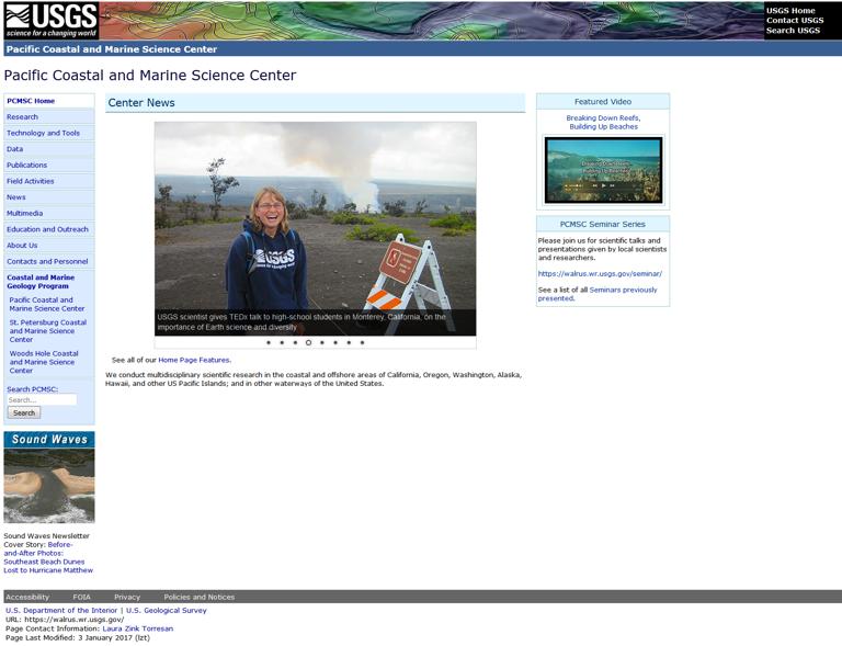 美国内陆/地理测量/太平洋海洋地质部