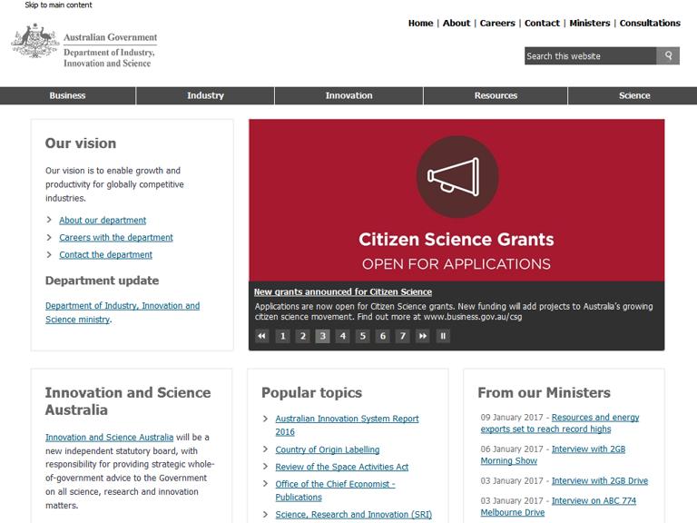 澳大利亚工业、旅游与资源部