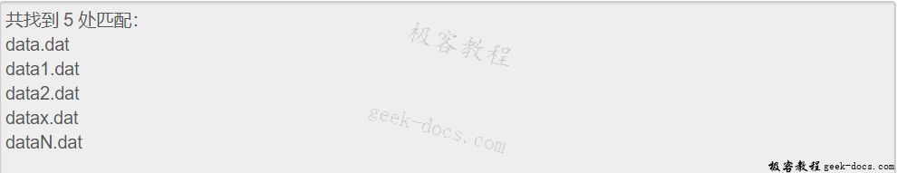 正则表达式教程