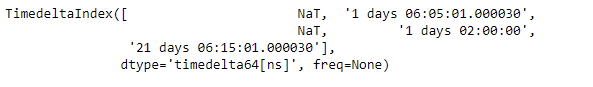 Python Pandas TimedeltaIndex.isin