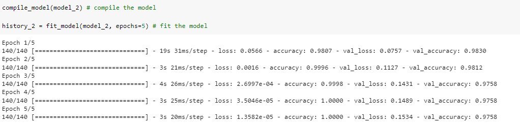 在Python中使用TensorFlow进行垃圾短信检测