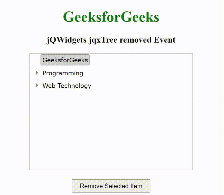 jQWidgets jqxTree删除事件