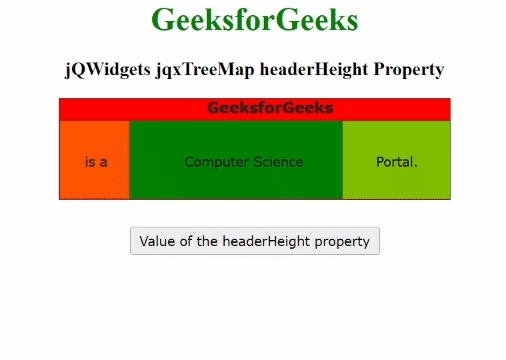 jQWidgets jqxTreeMap headerHeight属性