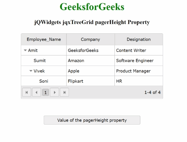 jQWidgets jqxTreeGrid pagerHeight属性