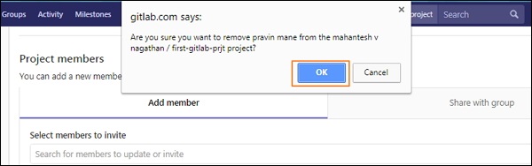 GitLab - 删除用户