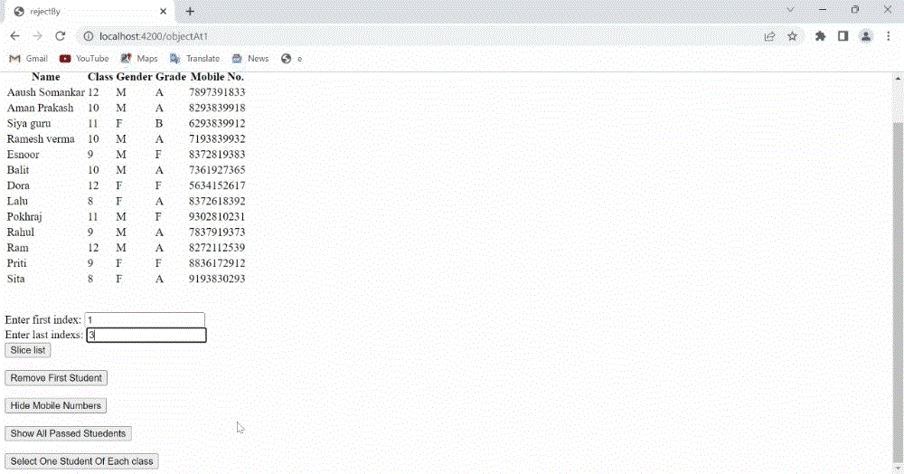Ember.js ArrayProxy rejectBy() 方法