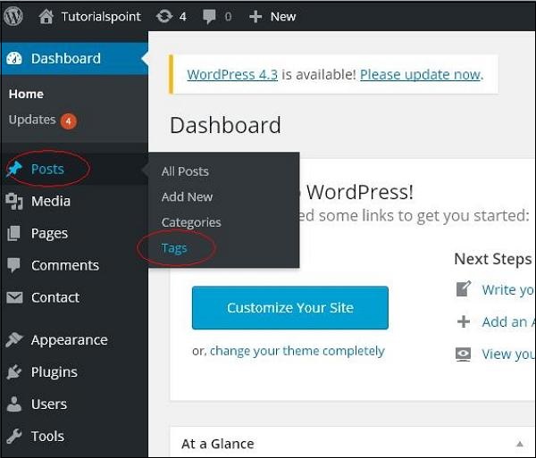 WordPress 删除标签