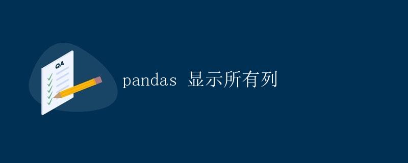 pandas 显示所有列