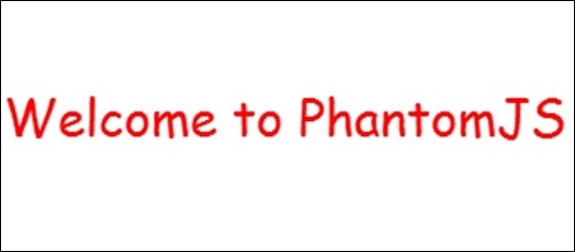 PhantomJS 屏幕截图