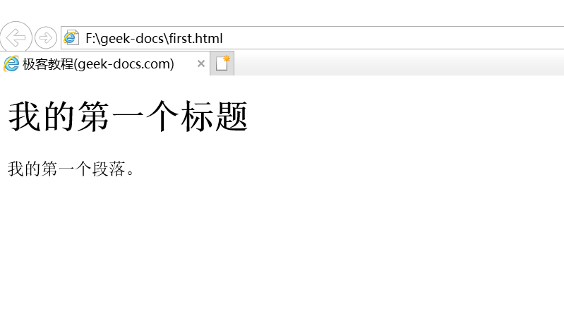 HTML 简介